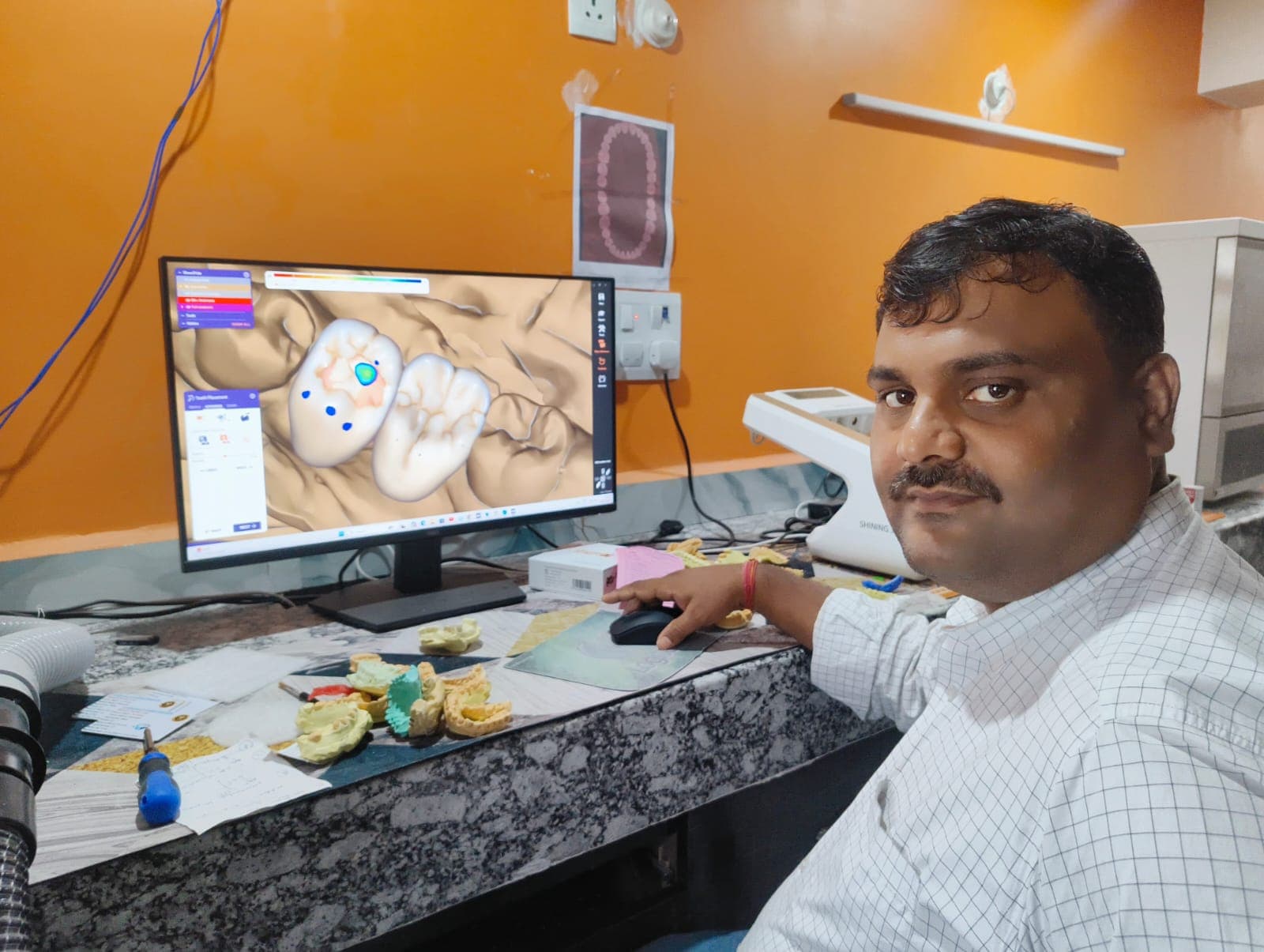 Ram Pukar Choudhary, founder of Shanti Dental Lab